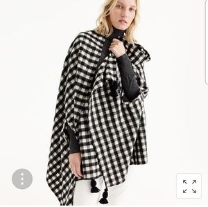 J.Crew Checkered Cape-Scarf